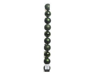 Decoris Kerstballen kun dennengroen dia6cm - afbeelding 1