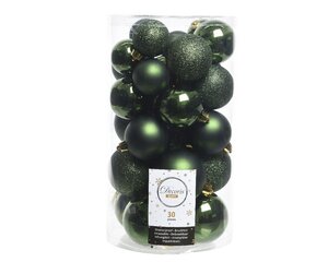 Decoris Kerstballen polystyreen - dennengroen - Ø 6 cm - afbeelding 1