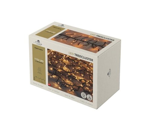 Kerstboomverlichting – 1152 LED – 2,5 m – klassiek warm wit – binnen en buiten – met timer – dimbaar - afbeelding 2