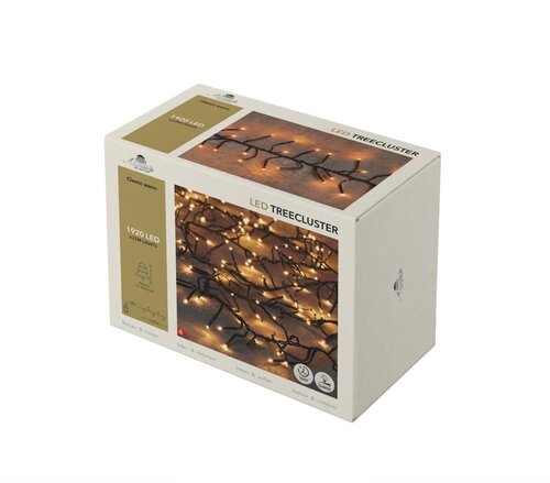 Kerstboomverlichting – 1920 LED – 3,5 m – klassiek warm wit – binnen en buiten – met timer – dimbaar - afbeelding 2