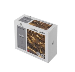 Kerstboomverlichting – 384 LED – 1,3 m – warm wit – binnen en buiten – met timer – dimbaar - afbeelding 2