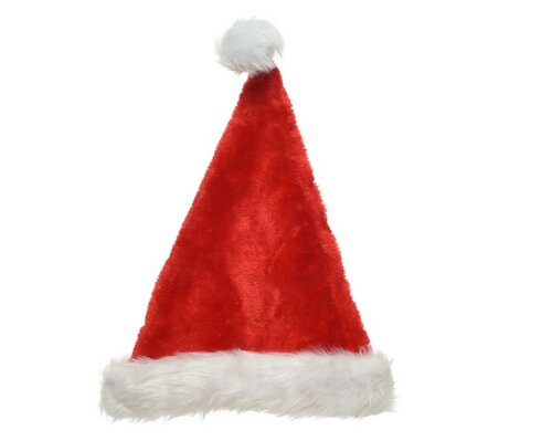 Decoris Kerstmuts polyester - rood - 29 × 31 × 5 cm - afbeelding 1