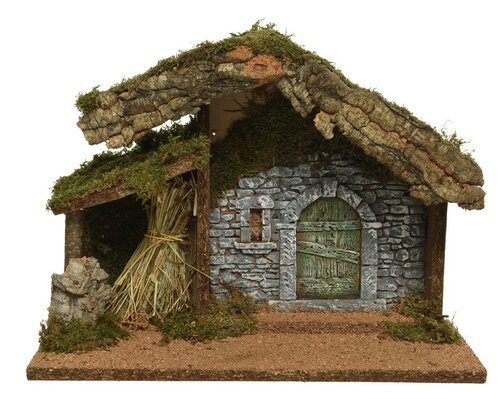 Kerststal naturel naturel