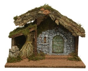 Kerststal naturel naturel