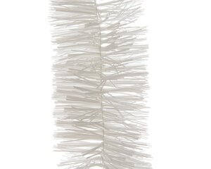Decoris Lametta guirlande PET - winterwit - Ø 7 cm
