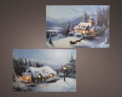 Lumineo objects led canvas stea assorti/warm wit L1.50- - afbeelding 1