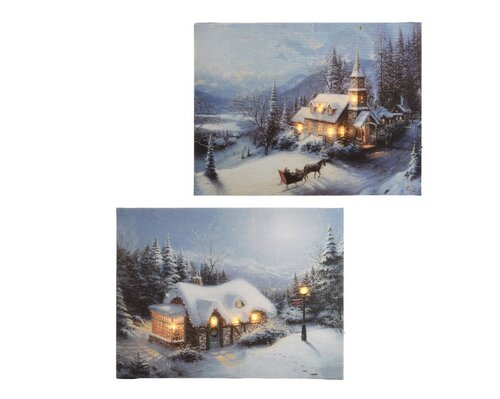 Lumineo objects led canvas stea assorti/warm wit L1.50- - afbeelding 2