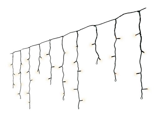Lumineo special lights led icicle ligh zwart/warm wit L2000cm-4 - afbeelding 3