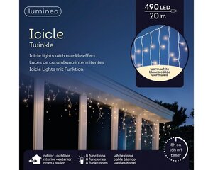 Lumineo special lights led icicle ligh wit/warm wit L2000cm-490 - afbeelding 1