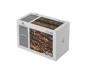 LED ivy 1200 LED – 26 m warm wit 4m aanloopsnoer zwart – timer en dimmer - afbeelding 2