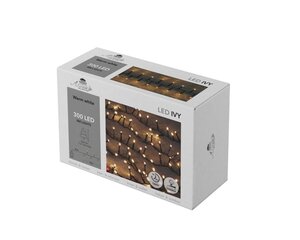 LED ivy 300 LED – 8 m warm wit 4m aanloopsnoer zwart – timer en dimmer - afbeelding 2