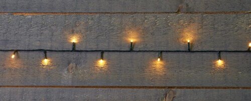 LED lights 100 LED – 7,5 m classic met timer 6 – 18u – 50 cm aanloopsnoer zwart 3 AA-batterijen – IP - afbeelding 3