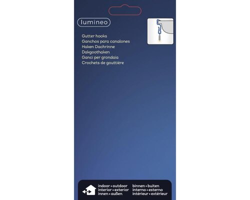 Lumineo Haken voor buiten - wit - 2,1 × 7 × 1,2 cm - afbeelding 3
