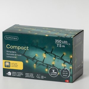 Lumineo LED compactverlichting voor buiten - groen/soft gold - 750 cm - afbeelding 2