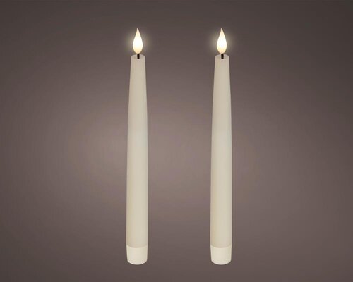 Lumineo LED dinerkaars voor binnen - creme/warm wit - Ø 2,2 cm - afbeelding 1