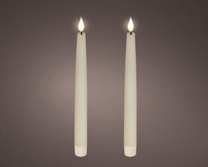 Lumineo LED dinerkaars voor binnen - creme/warm wit - Ø 2,2 cm - afbeelding 1