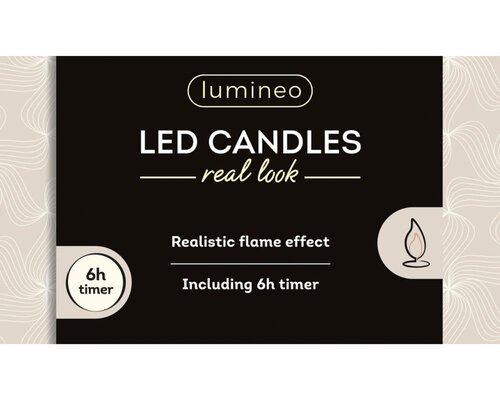 Lumineo LED dinerkaars voor binnen - creme/warm wit - Ø 2,2 cm - afbeelding 3