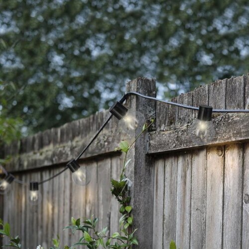 Lumineo LED feestverlichting voor buiten - zwart/warm wit - Ø 5 cm - afbeelding 2