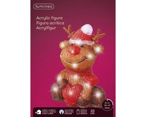 Lumineo LED figuur voor buiten - bruin/koel wit - 13,5 × 18,5 × 25 cm - afbeelding 4