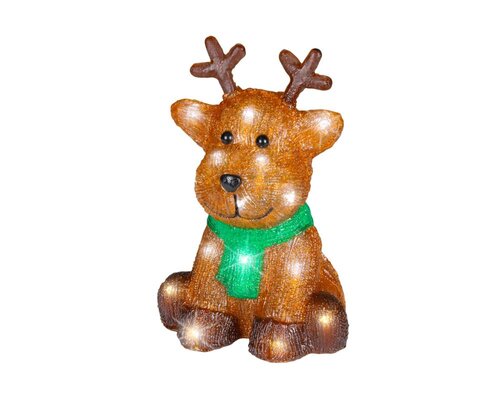 Lumineo LED figuur voor buiten - bruin/koel wit - 17 × 18 × 25 cm - afbeelding 2