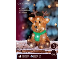 Lumineo LED figuur voor buiten - bruin/koel wit - 17 × 18 × 25 cm - afbeelding 3