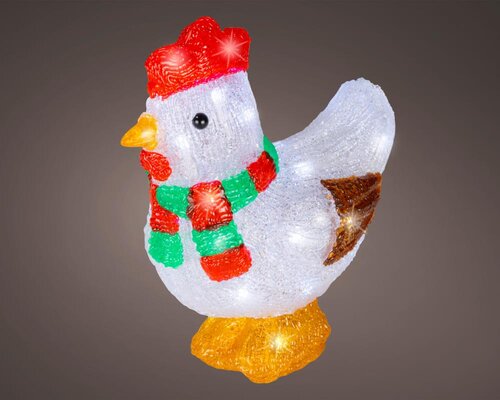 Lumineo LED figuur voor buiten - wit/koel wit - 11,5 × 19 × 23 cm - afbeelding 1