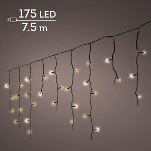 Lumineo LED ijspegelverlichting voor buiten - zwart/soft gold - 750 cm - afbeelding 1