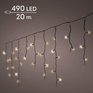 Lumineo LED ijspegelverlichting voor buiten - zwart/soft gold - 2000 cm - afbeelding 1
