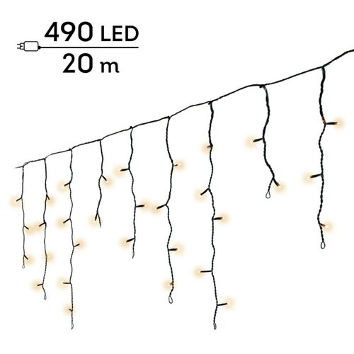 Lumineo LED ijspegelverlichting voor buiten - zwart/soft gold - 2000 cm - afbeelding 6
