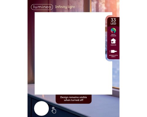 Lumineo LED infinityfiguur - warm wit - 1,3 × 12,5 × 22 cm - afbeelding 5