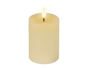 Lumineo LED kaars voor binnen - creme/warm wit - Ø 7,5 cm - afbeelding 2