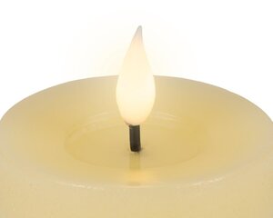 Lumineo LED kaars voor binnen - creme/warm wit - Ø 7,5 cm - afbeelding 3
