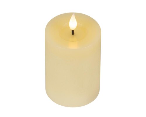 Lumineo LED kaars voor binnen - creme/warm wit - Ø 7,5 cm - afbeelding 4