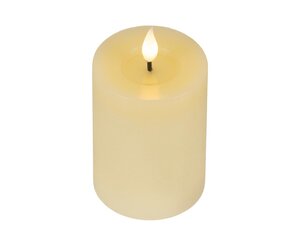 Lumineo LED kaars voor binnen - creme/warm wit - Ø 7,5 cm - afbeelding 4
