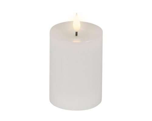 Lumineo LED kaars voor binnen - wit/warm wit - Ø 7,5 cm - afbeelding 2