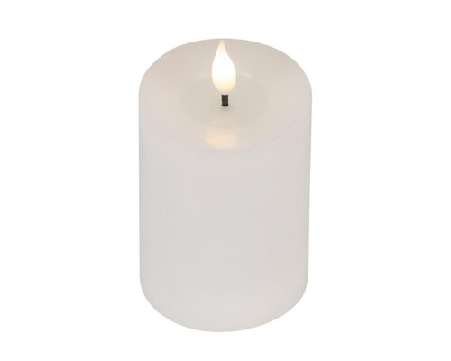 Lumineo LED kaars voor binnen - wit/warm wit - Ø 7,5 cm - afbeelding 4