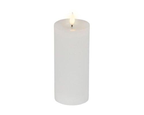 Lumineo LED kaars voor binnen - wit/warm wit - Ø 7,5 cm - afbeelding 2