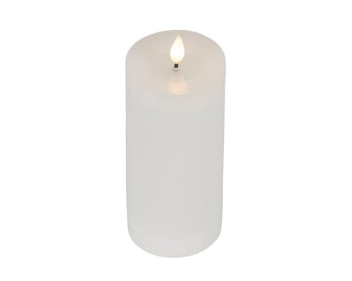 Lumineo LED kaars voor binnen - wit/warm wit - Ø 7,5 cm - afbeelding 4