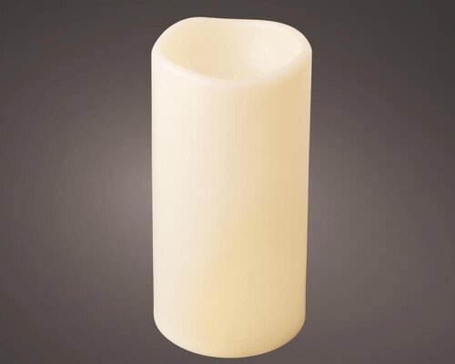 Lumineo LED kaars voor buiten - creme/warm wit - Ø 12,5 cm - afbeelding 1