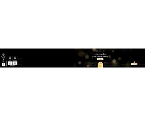 Lumineo LED kaars voor buiten - creme/warm wit - Ø 12,5 cm - afbeelding 3