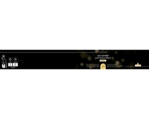 Lumineo LED kaars voor buiten - creme/warm wit - Ø 12,5 cm - afbeelding 3