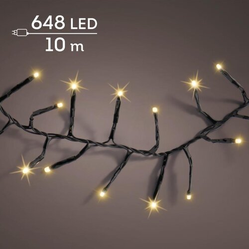 Lumineo LED lichtsnoer Excellent voor buiten - zwart/soft gold - 1000 cm - afbeelding 1