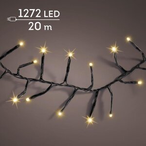 Lumineo LED lichtsnoer Excellent voor buiten - zwart/soft gold - 2000 cm - afbeelding 1
