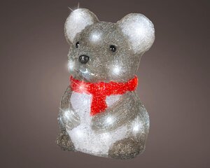 Lumineo LED muis voor buiten - grijs/koel wit - 13 × 13,2 × 18,1 cm - afbeelding 1