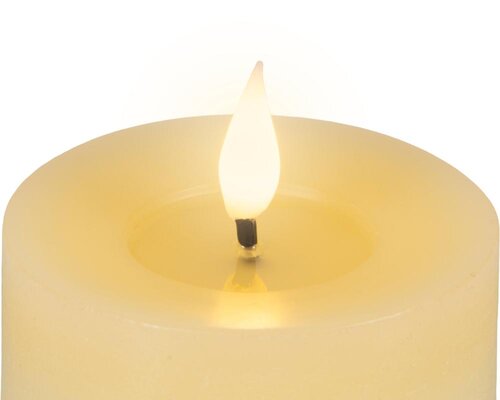 Lumineo LED theelicht voor binnen - creme/warm wit - Ø 7,5 cm - afbeelding 3