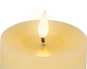 Lumineo LED theelicht voor binnen - creme/warm wit - Ø 7,5 cm - afbeelding 3