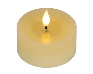 Lumineo LED theelicht voor binnen - creme/warm wit - Ø 7,5 cm - afbeelding 4