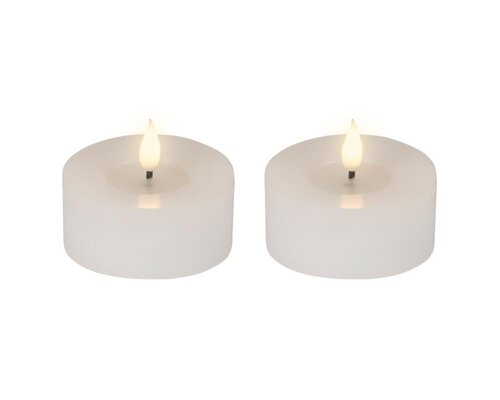 Lumineo LED theelicht voor binnen - wit/warm wit - Ø 7,5 cm - afbeelding 2