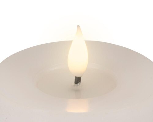 Lumineo LED theelicht voor binnen - wit/warm wit - Ø 7,5 cm - afbeelding 3