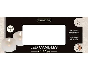 Lumineo LED theelicht voor binnen - wit/warm wit - Ø 7,5 cm - afbeelding 5